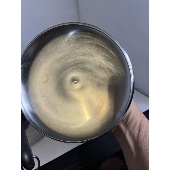 Revere Ware 3 Quart Sauce Pan Clinton IL w/ Lid Bottom Stainless - Picture 9 of 10